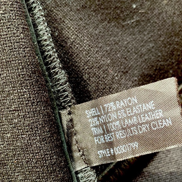 🖤 Club Monaco Leather Trim Mini Skirt - Picture 5 of 5